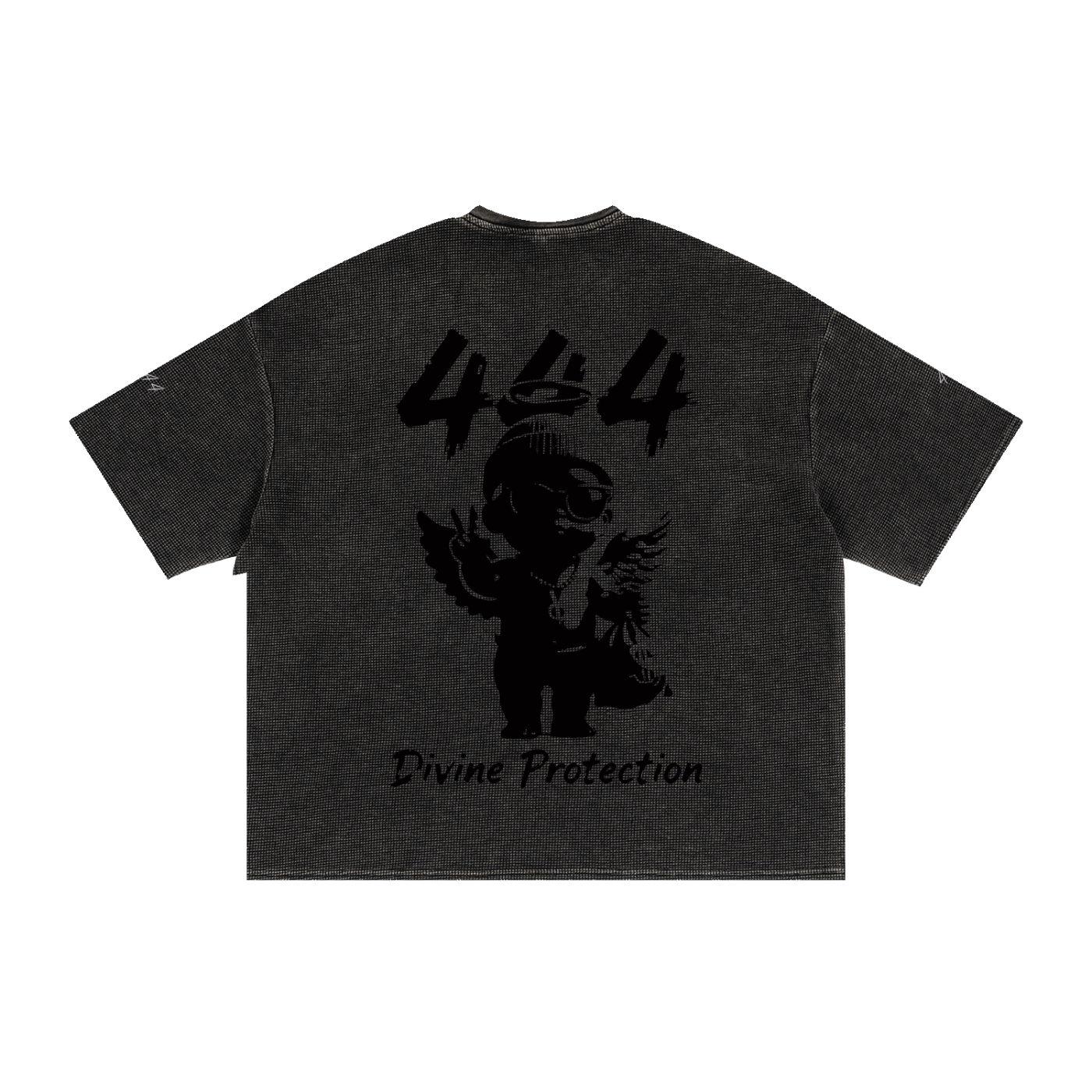 Textured Waffle Washed Boxy T-Shirt