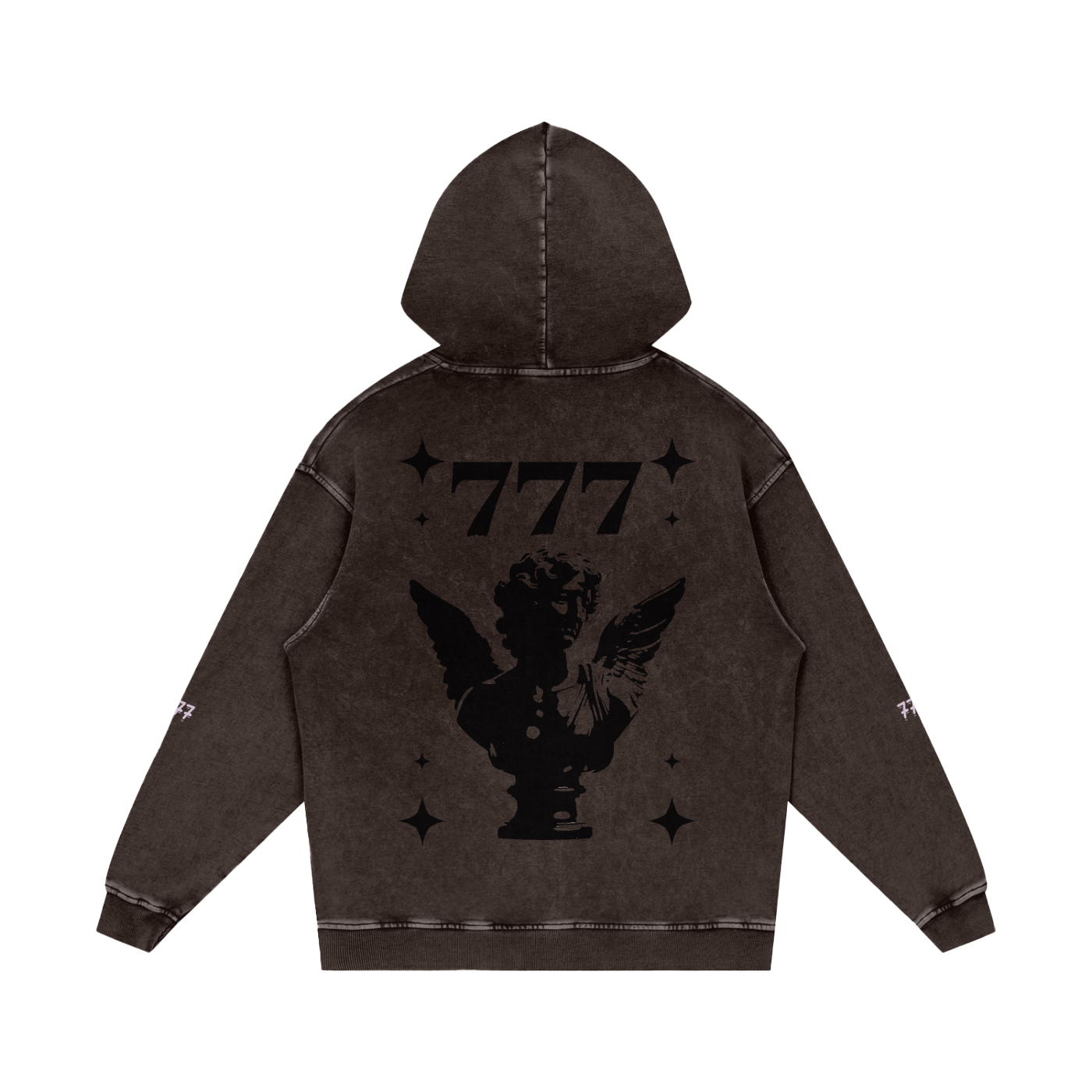 Snow Washed Loose Cotton Hoodie