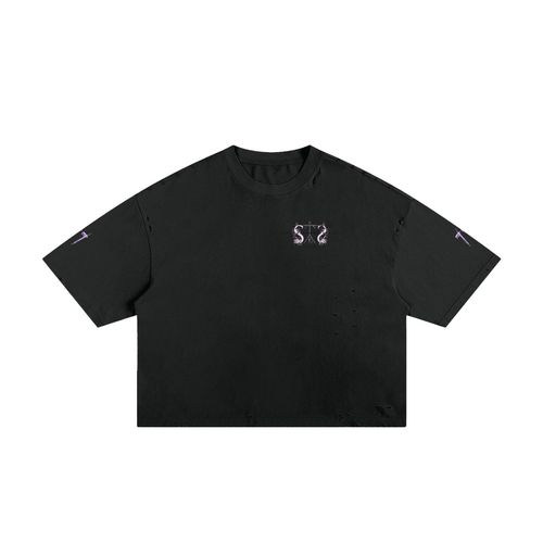 Classic Frayed Boxy Tee