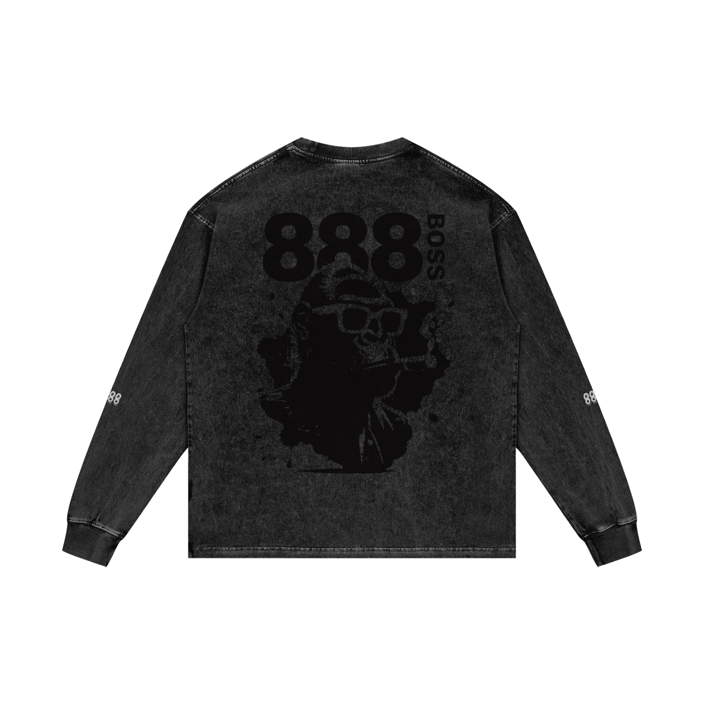 Acid Wash Oversize Long Sleeve T-Shirt