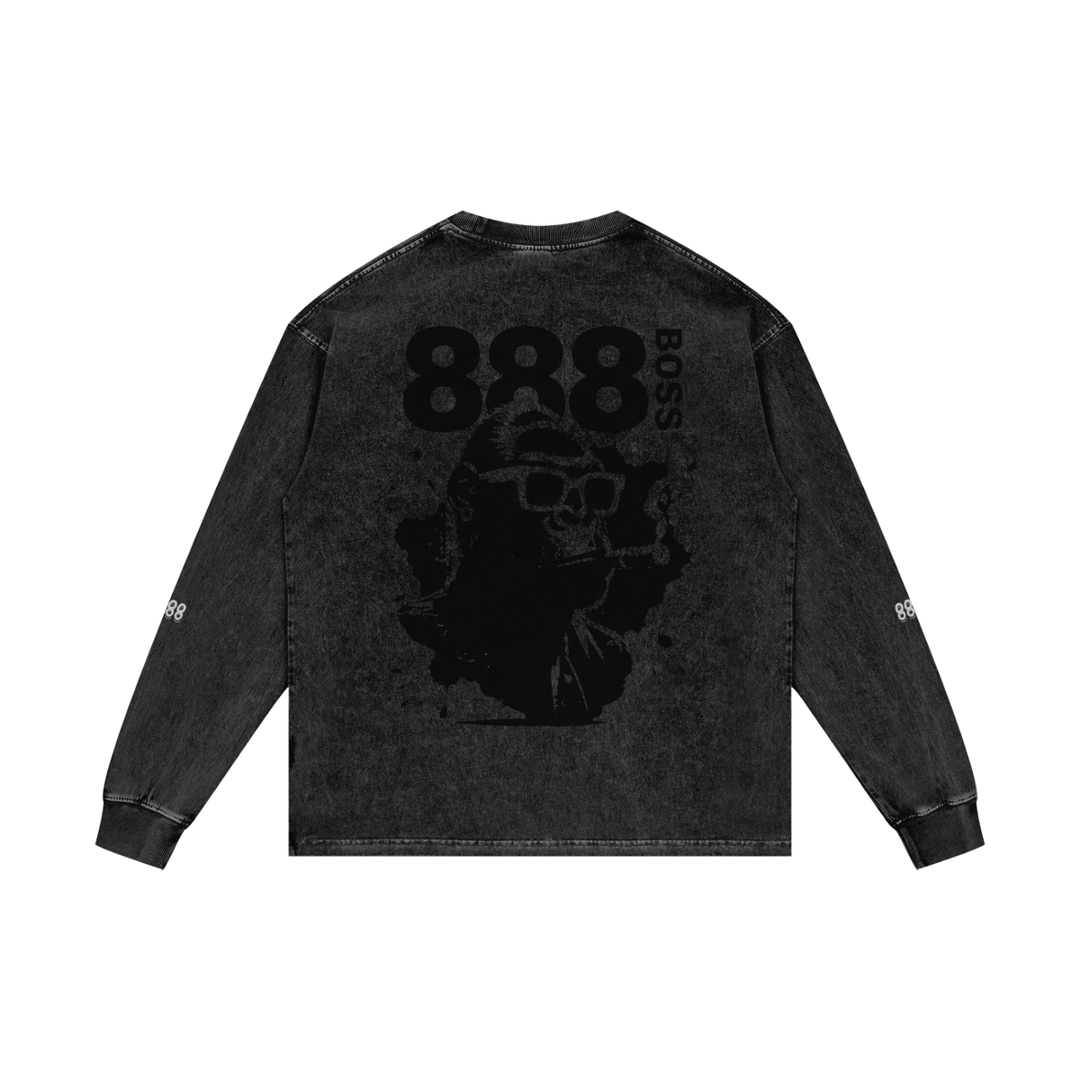 Acid Wash Oversize Long Sleeve T-Shirt