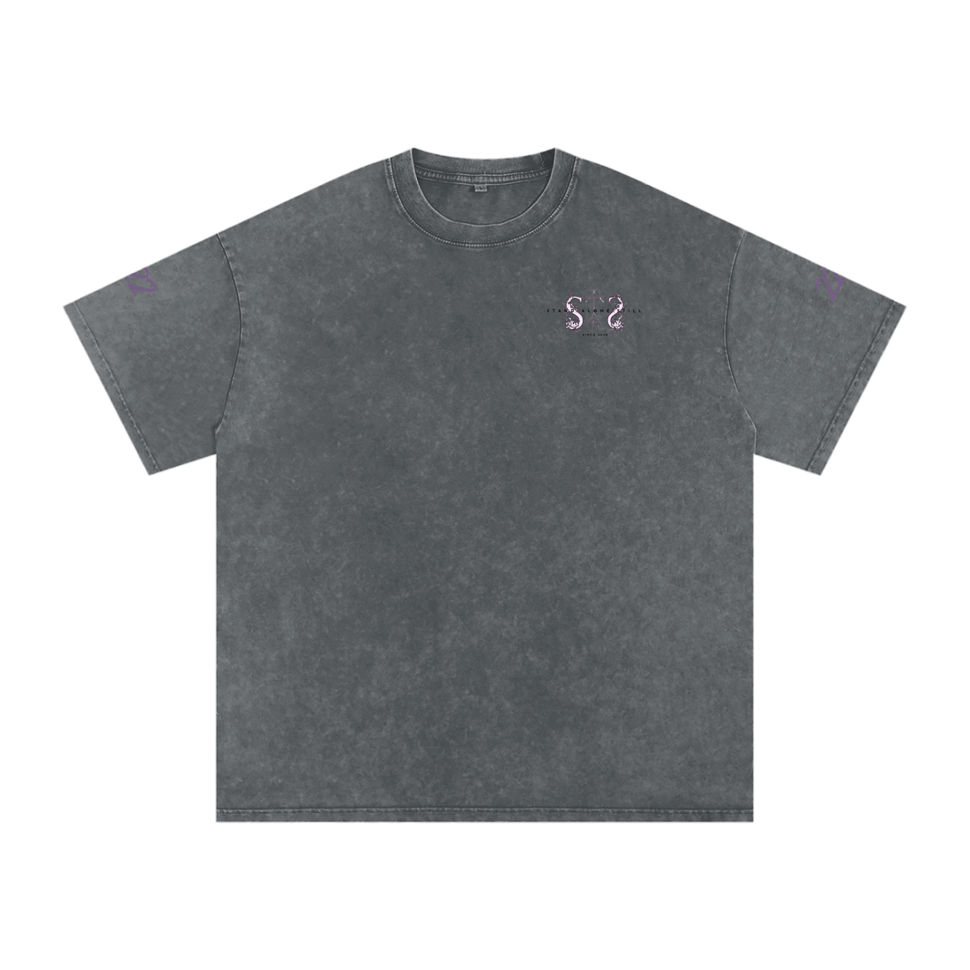 Snow Washed Oversized Cotton T-Shirt
