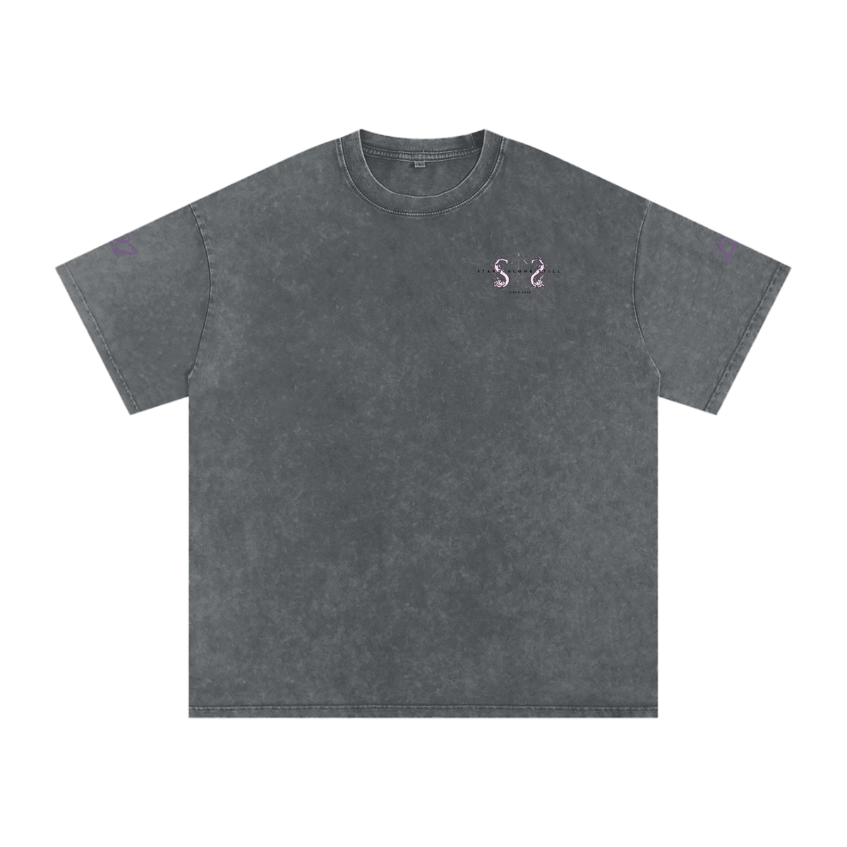 Snow Washed Oversized Cotton T-Shirt