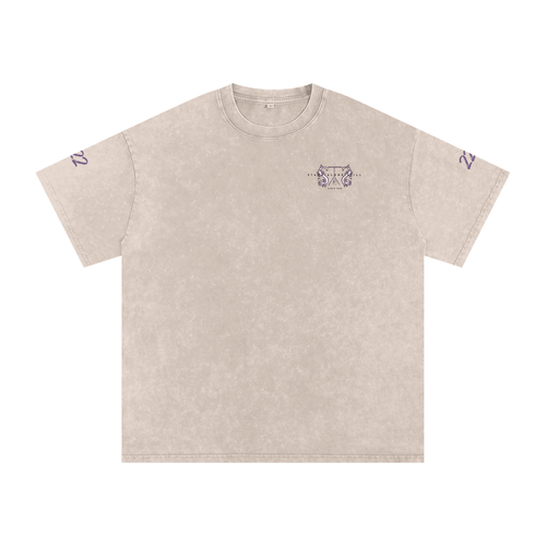 222 Snow Washed Oversized Cotton T-Shirt