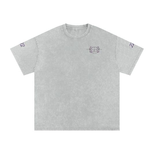 Snow Washed Oversized Cotton T-Shirt