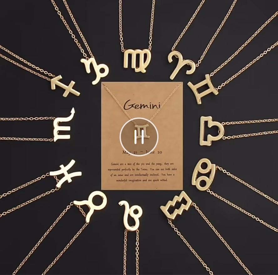 Horoscope Zodiac Sign Necklace